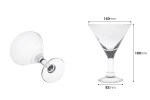 Verre à Martini aux dimensions 180 x 140 mm-2
