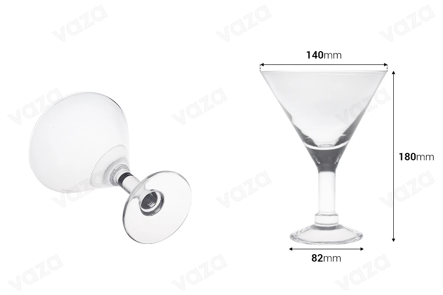 Ποτήρι Μαρτίνι γυάλινο 180x140 mm Ποτήρι Μαρτίνι γυάλινο 180x140 mm-εικόνα_διαστάσεις
