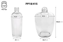 Glass perfume bottle 100 ml (18/415) - (minimum order: 1 box) Glass perfume bottle 100 ml (18/415) - (minimum order: 1 box)