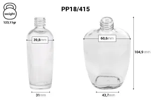 Glass perfume bottle 100 ml (18/415) - (minimum order: 1 box)-2