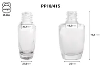 Μπουκαλάκι αρωμάτων γυάλινο (18/415) 30 ml - (ελάχιστη παραγγελία: 1 κιβώτιο)