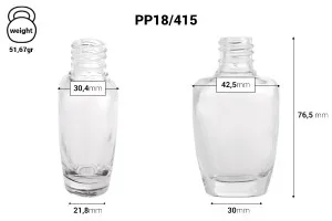 Flacone profumo in vetro (18/415) 30 ml - (ordine minimo: 1 scatola)-2