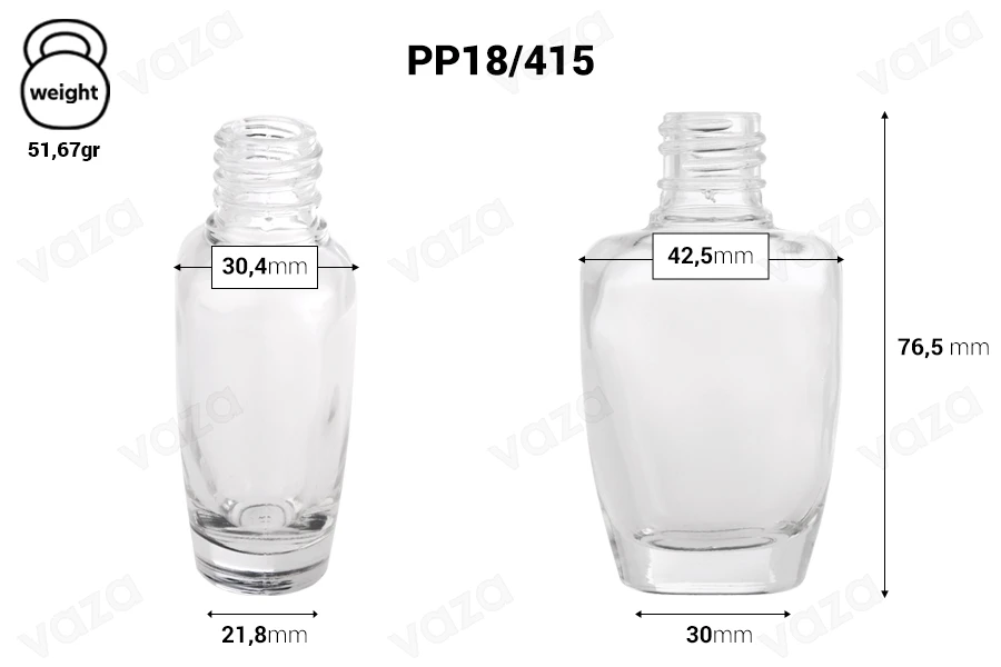 Flacone profumo in vetro (18/415) 30 ml - (ordine minimo: 1 scatola) Flacone profumo in vetro (18/415) 30 ml - (ordine minimo: 1 scatola)-dimensioni_immagine
