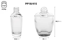 Glass perfume bottle (18/415) 50 ml - (minimum order: 1 box) Glass perfume bottle (18/415) 50 ml - (minimum order: 1 box)