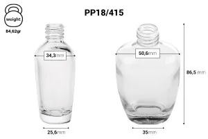 Glass perfume bottle (18/415) 50 ml - (minimum order: 1 box)-2