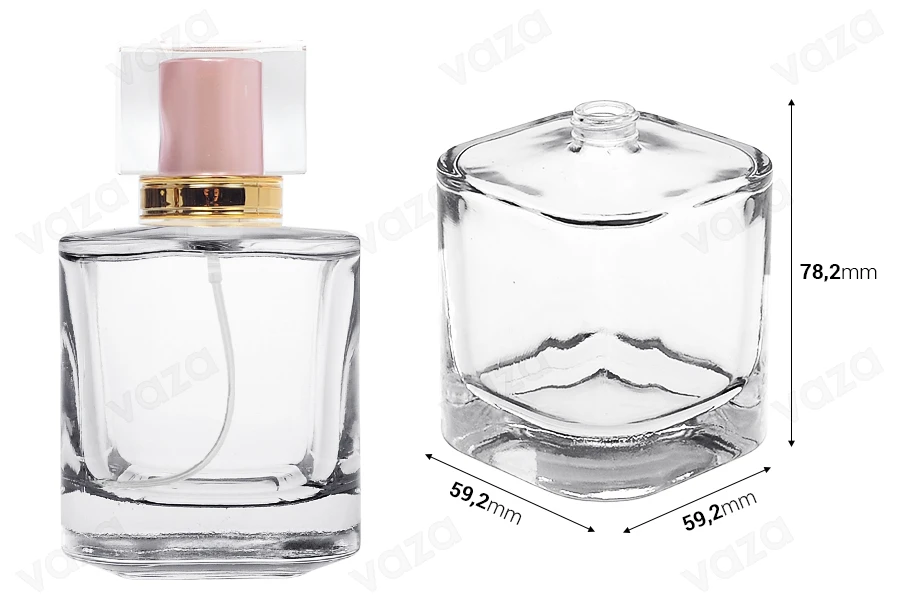 Γυάλινη φιάλη αρωμάτων πολυτελείας 100 ml με στόμιο 15/400 Γυάλινη φιάλη αρωμάτων πολυτελείας 100 ml με στόμιο 15/400-εικόνα_διαστάσεις