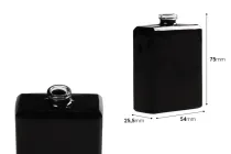 Μπουκάλι αρωμάτων 50 ml μαύρο με κλείσιμο ασφαλείας "Crimp" 15 mm Μπουκάλι αρωμάτων 50 ml μαύρο με κλείσιμο ασφαλείας "Crimp" 15 mm