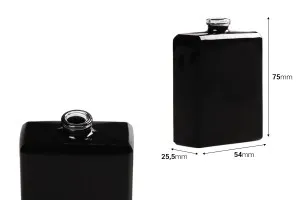 Bottiglia per profumi da 50 ml nera con chiusura di sicurezza 'Crimp' da 15 mm.-2