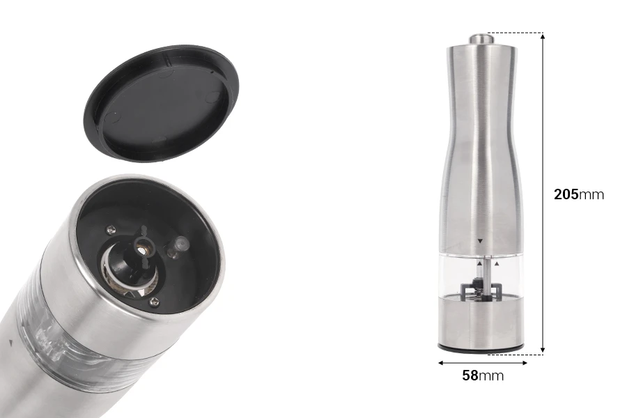 Mulino elettrico per spezie 58x205 mm Mulino elettrico per spezie 58x205 mm