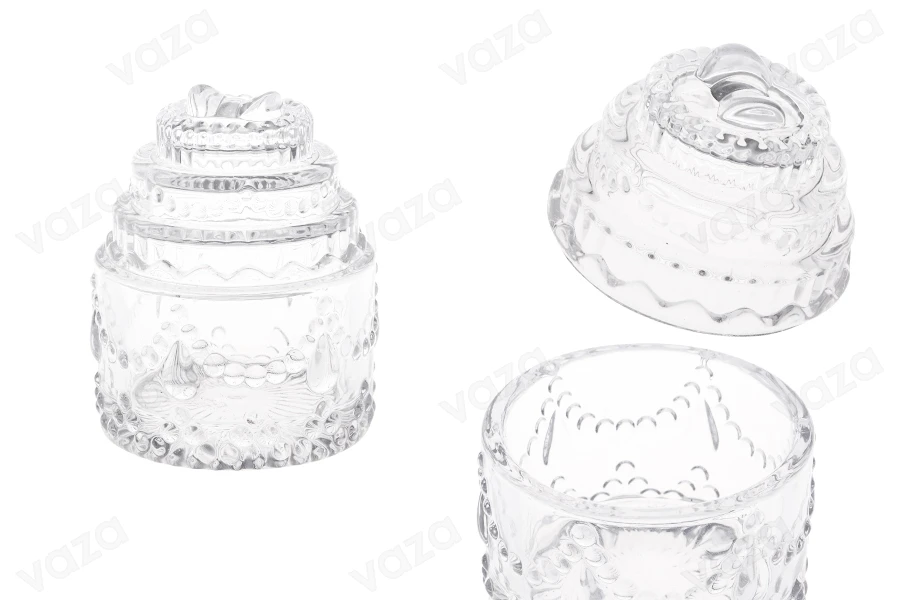 Deko Glas 100 ml mit Deckel 88x74 mm-εικόνα_προϊοντική