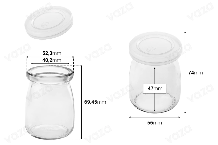 Βαζάκι 100 ml στρογγυλό με πλαστικό καπάκι-εικόνα_διαστάσεις