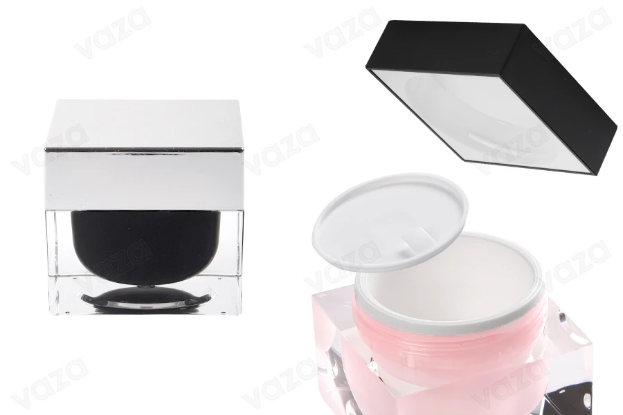 Luxury 50ml acrylic cream jar with sealing disc and plastic double-layer cap.-image_product