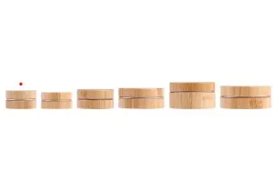 15 ml aluminum jar with bamboo coating and inner liner on the cap - 12 pcs-6
