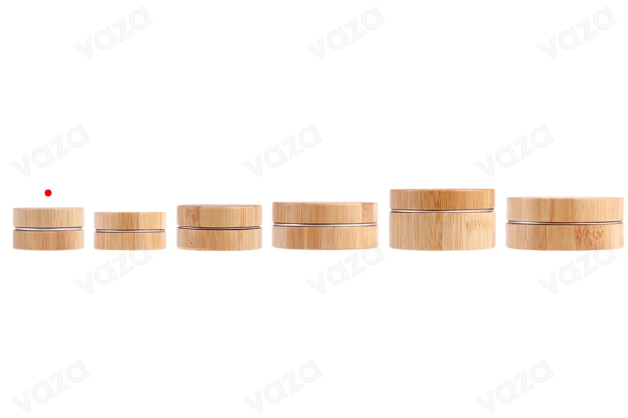 Βαζάκι αλουμινίου 17 ml με επικάλυψη bamboo και εσωτερικό παρέμβυσμα στο καπάκι-εικόνα_σύνθεση