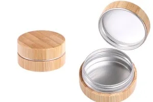 15 ml aluminum jar with bamboo coating and inner seal on the lid - 12 pcs-1