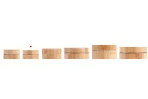 Βαζάκι αλουμινίου 15 ml με επικάλυψη bamboo και εσωτερικό παρέμβυσμα στο καπάκι - 12 τμχ Βαζάκι αλουμινίου 15 ml με επικάλυψη bamboo και εσωτερικό παρέμβυσμα στο καπάκι - 12 τμχ