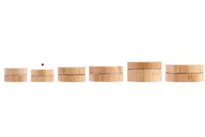 15 ml aluminum jar with bamboo coating and inner seal on the lid - 12 pcs-7