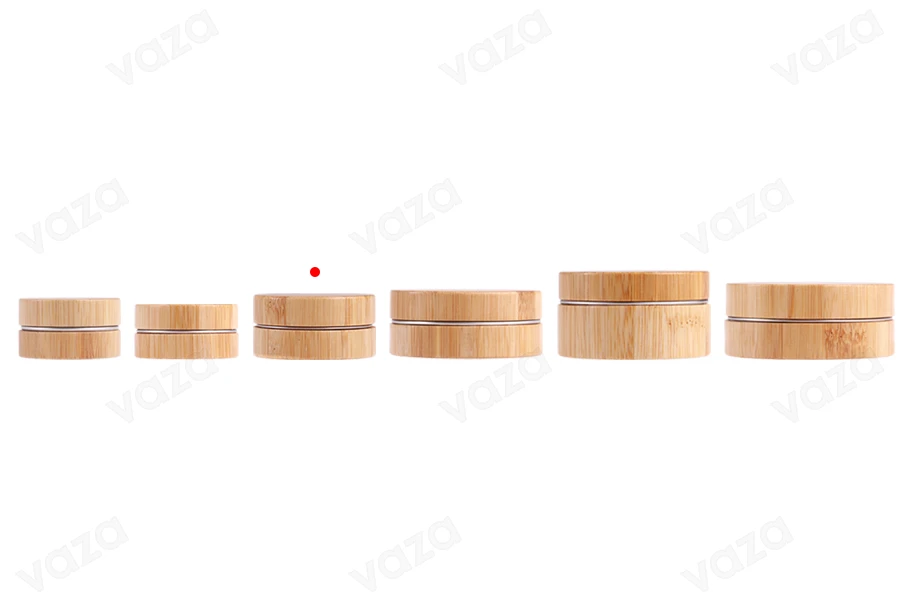 Βαζάκι αλουμινίου 30 ml με επικάλυψη bamboo και εσωτερικό παρέμβυσμα στο καπάκι-εικόνα_σύνθεση