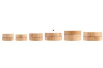 Βαζάκι αλουμινίου 60 ml με επικάλυψη bamboo και εσωτερικό παρέμβυσμα στο καπάκι - 12 τμχ Βαζάκι αλουμινίου 60 ml με επικάλυψη bamboo και εσωτερικό παρέμβυσμα στο καπάκι - 12 τμχ