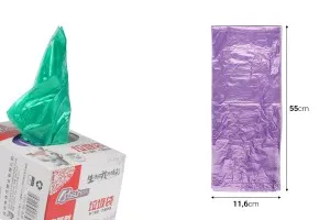 Plastic garbage bags in size 45x55 cm in different colours - 72 pcs/pack-2