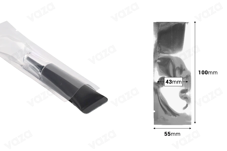 Σακουλάκια αλουμινίου 55x150 mm με δυνατότητα σφράγισης με θερμοκόλληση - 100 τμχ Σακουλάκια αλουμινίου 55x150 mm με δυνατότητα σφράγισης με θερμοκόλληση - 100 τμχ-εικόνα_διαστάσεις