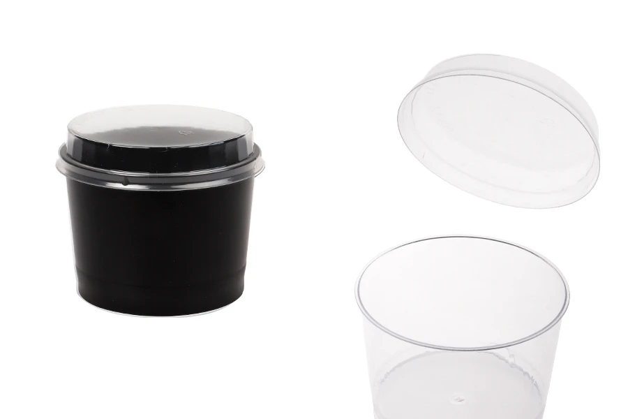 Plastic cup 200 ml in round shape - 50 pcs