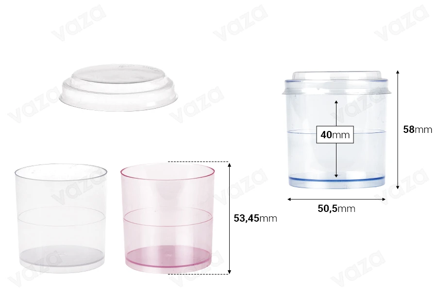 Round cup 80 ml with cap for sweets - 48 pcs-image_dimensions