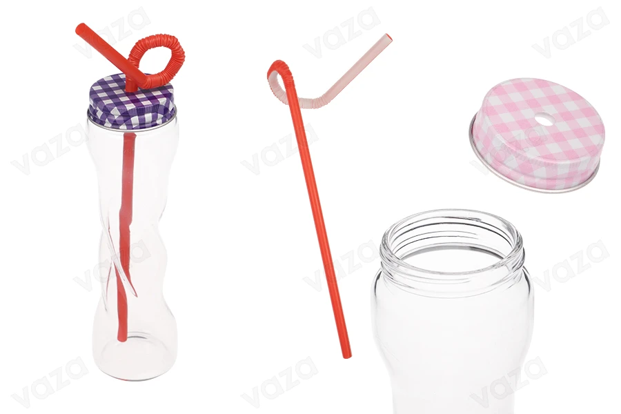 Μπουκαλάκι 100 ml γυάλινο με καπάκι και καλαμάκι Μπουκαλάκι 100 ml γυάλινο με καπάκι και καλαμάκι-εικόνα_προϊοντική