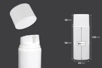 Bottiglia airless in plastica da 80 ml per creme.
