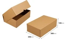 Χαρτοκιβώτιο 300x200x100 mm 3-φυλλο με αυτόματη συναρμολόγηση (No 80) - 25 τμχ