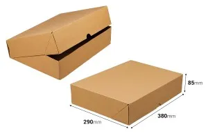 Carton 380x290x85 brown 3-sheet - 25 pcs-2