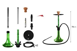 Narguilé de 75 cm avec base en verre-2
