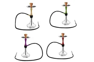 Narguilé de 53 cm avec base transparente-1