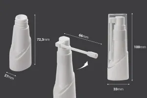 Flacon avec pompe de pulvérisation locale de 25 ml pour usage cutané et pharmaceutique - 12 pcs-2