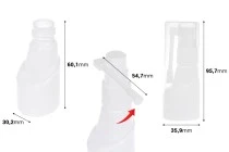 Μπουκαλάκι με αντλία τοπικού ψεκασμού 25 ml για δερματική και φαρμακευτική χρήση - 12 τμχ