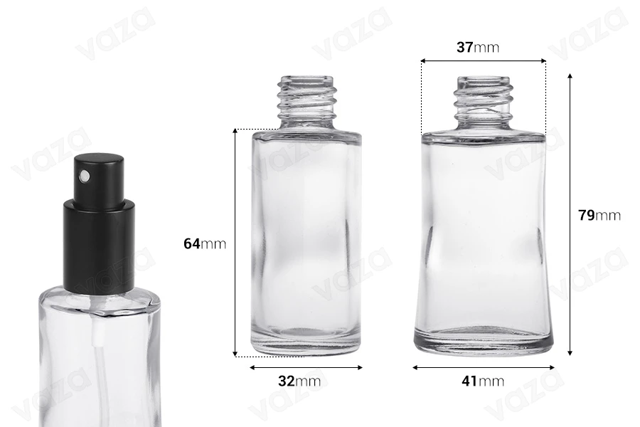 Γυάλινη οβάλ φιάλη αρωματοποιίας 35 ml (18/415)-εικόνα_διαστάσεις