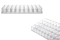 Portaprovette in acrilico 260 x 120 x 60 mm - 4 livelli (36 posti) Portaprovette in acrilico 260 x 120 x 60 mm - 4 livelli (36 posti)