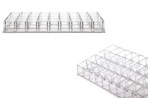 Porte-tube en acrylique 260 x 120 x 60 mm - 4 niveaux (36 places)