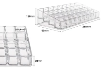 Portaprovette in acrilico 260 x 120 x 60 mm - 4 livelli (36 posti) Portaprovette in acrilico 260 x 120 x 60 mm - 4 livelli (36 posti)