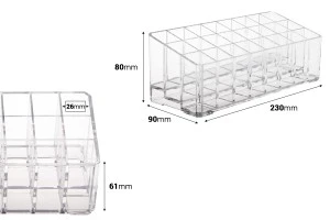 Σταντ (stand) ακρυλικό 230x90x80 mm - 3 επίπεδα (24 θέσεις)-2