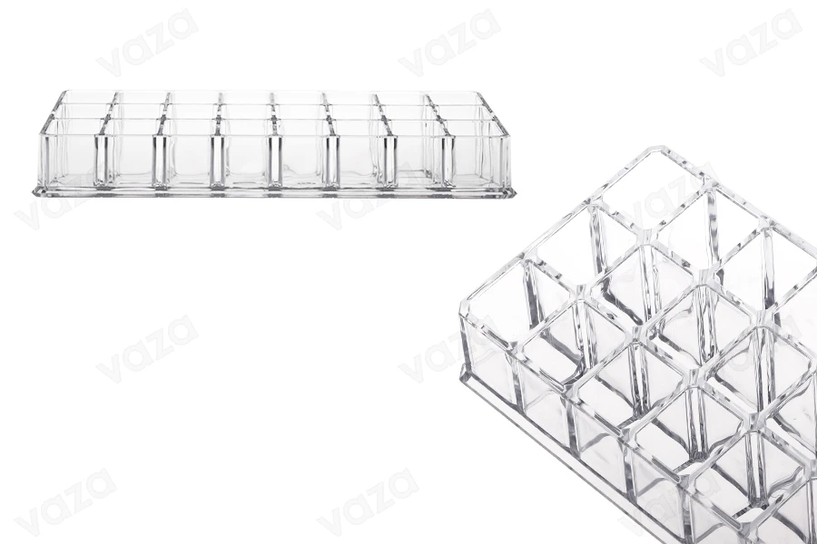 Σταντ (stand) ακρυλικό 220x90x50 mm - 3 επίπεδα (24 θέσεων) Σταντ (stand) ακρυλικό 220x90x50 mm - 3 επίπεδα (24 θέσεων)-εικόνα_προϊοντική