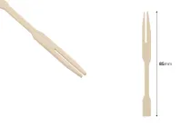 Forchettine  bamboo da 85 mm – confezione da 100 pezzi.