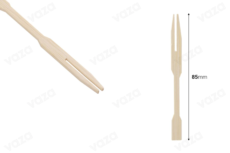 Μικρά πιρουνάκια bamboo 85 mm - πακέτο 100 τμχ Μικρά πιρουνάκια bamboo 85 mm - πακέτο 100 τμχ-εικόνα_διαστάσεις