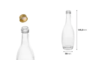 Bouteille en verre transparent de 105 ml-2