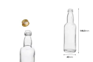 108 ml transparente Glasflasche-2