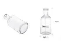 Μπουκάλι 105 ml γυάλινο, διάφανο