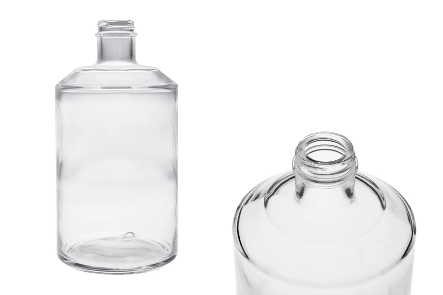 Γυάλινο κυλινδρικό μπουκάλι 1000 ml Γυάλινο κυλινδρικό μπουκάλι 1000 ml