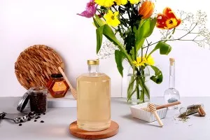 Cylindrical glass bottle 1000 ml-3