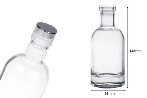 Bouteille ronde en verre 200 ml - 20 pcs-2