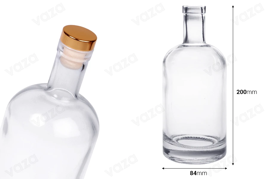 Γυάλινο στρογγυλό μπουκάλι 500 ml - 20 τμχ-εικόνα_διαστάσεις